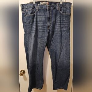 Levi’s 569 Loose Straight Blue Jeans 100% Cotton Men's Size 42x32 Fits 42x31